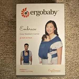 Ergobaby Embrace Cozy Newborn Carrier - Navy Blue